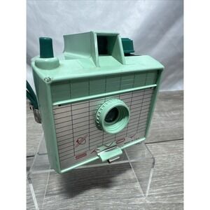 Vintage Savoy Camera Mint Seafoam Green Mid Century Atomic Logo - Untested